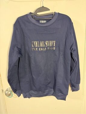 Taylor Swift The Eras Tour Navy Crewneck Sweater Medium